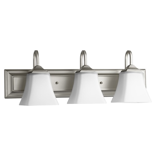 Satin Nickel Bathroom Light by Quorum Lighting