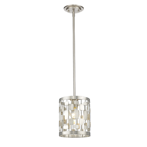 Almet Brushed Nickel Mini Pendant by Z-Lite