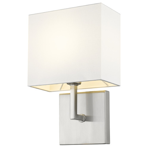 Saxon Brushed Nickel Sconce by Z-Lite