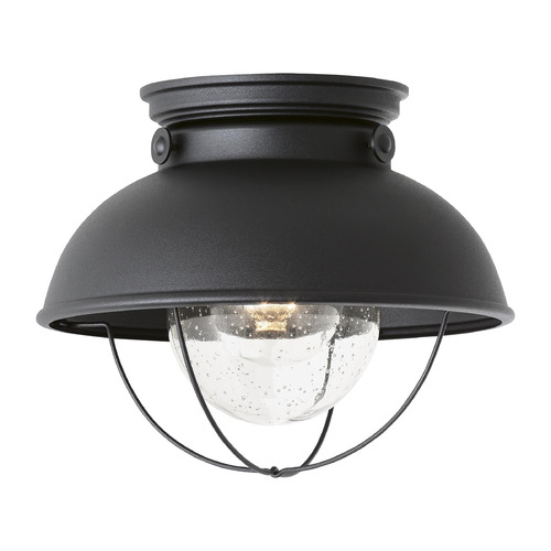 Generation Lighting Sebring  11.25-Inch Black LED Flush Mount by Generation Lighting 8869EN3-12