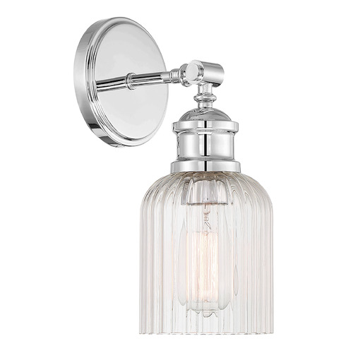 12-Inch High Wall Sconce in Chrome by Meridian