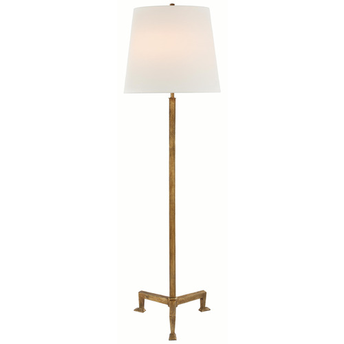 Visual Comfort Signature Collection Parish Gilded Iron Floor Lamp with Empire Shade