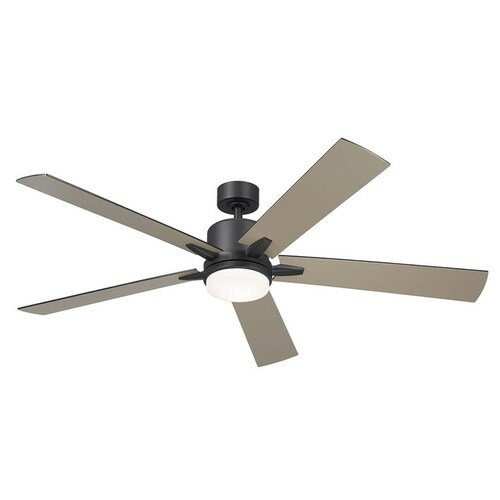 Lucian Elite XL Satin Black LED Ceiling Fan by Kichler Lighting