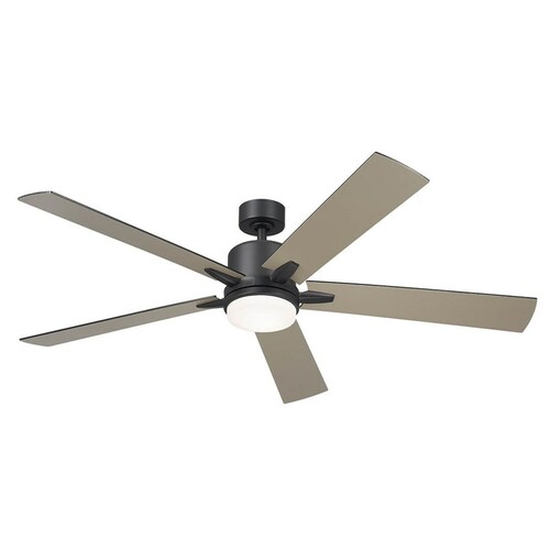 Kichler Lighting Lucian Elite XL Satin Black LED Ceiling Fan by Kichler Lighting 330060SBK