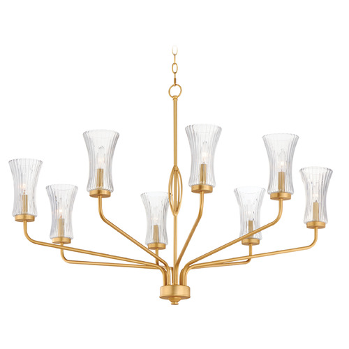 Camelot Natural Aged Brass Chandelier by Maxim Lighting