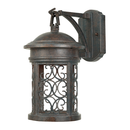 Outdoor Wall Light in Mediterranean Patina Finish
