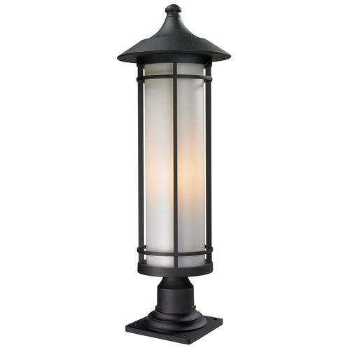 Z-Lite Z-Lite Woodland Black Post Light 529PHB-533PM-BK
