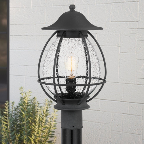 Quoizel Lighting Boston Mottled Black Post Light by Quoizel Lighting BST9011MB