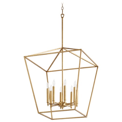 Quorum Lighting Gabriel Gold Leaf Pendant by Quorum Lighting 604-8-74