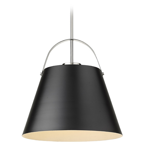 Z-Studio Matte Black & Brushed Nickel Pendant by Z-Lite