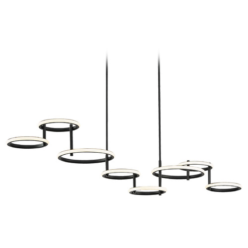 Giro 59-Inch LED Chandelier in Black by Eurofase Lighting