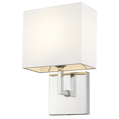 Saxon Polished Nickel Sconce by Z-Lite