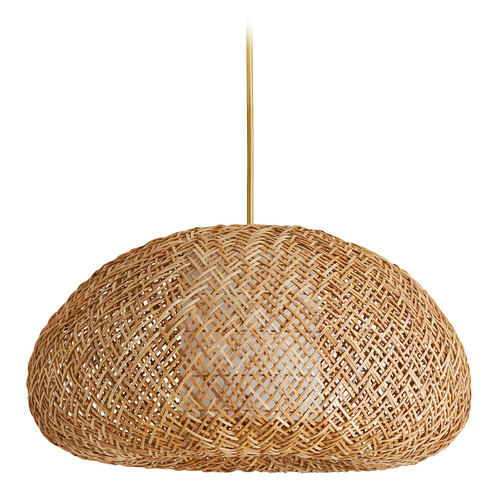 Ingrid 43-Inch Pendant in Natural Rattan by Arteriors Home