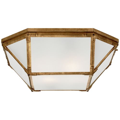 Visual Comfort Signature Collection Suzanne Kasler Morris Large Flush Mount in Iron by Visual Comfort Signature SK4009GIFG
