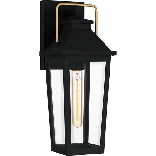 Buckley Matte Black Outdoor Wall Light by Quoizel Lighting