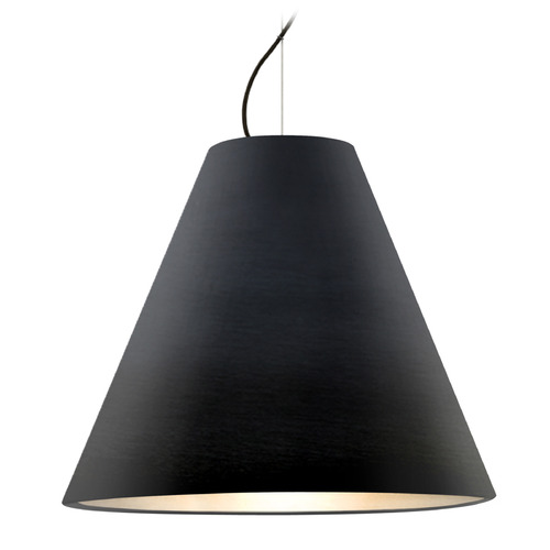 Besa Lighting Besa Lighting Dylan Black LED Pendant Light with Conical Shade 1KX-DYLANBK-LED-BK