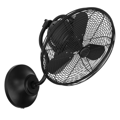 Craftmade Lighting Bellows Flat Black Wall Fan