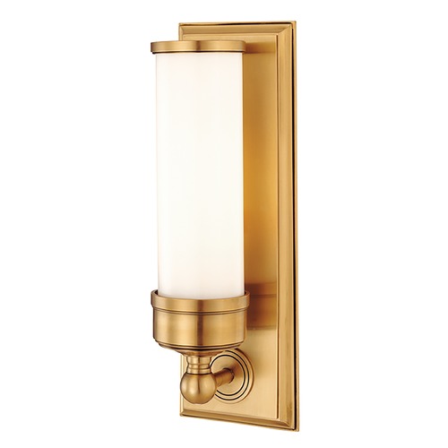 Hudson Valley Lighting Everett Wall Sconce in Aged Brass by Hudson Valley Lighting 371-AGB