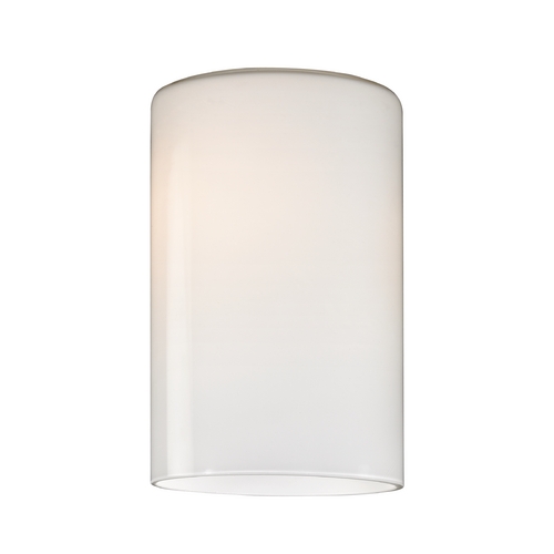 Opal White Glass Cylinder Shades, Lipless, 1-5/8-In Fit