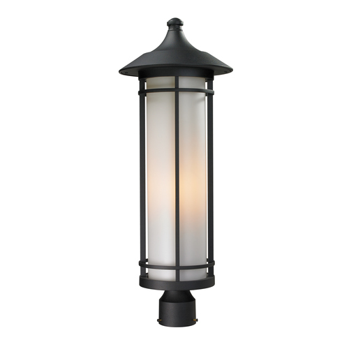Z-Lite Z-Lite Woodland Black Post Light 529PHB-BK