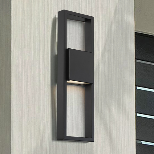 WAC Lighting Archetype Black LED Outdoor Wall Light by WAC Lighting WS-W13918-BK