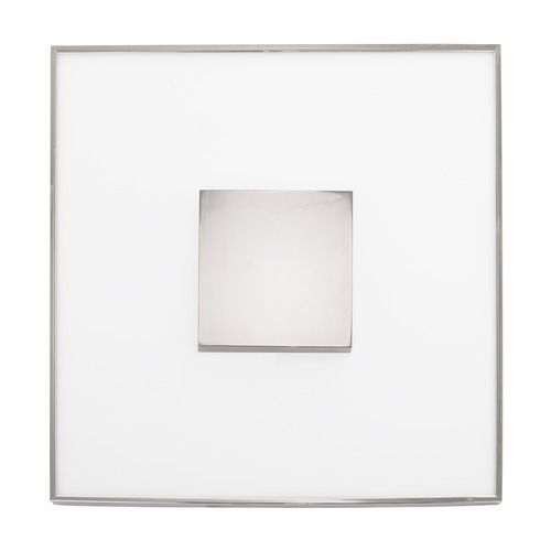 Satco Lighting 17-Inch Square Polished Nickel LED Flush Mount 31.5W 120-277V 3000K by Satco Lighting 62/1529