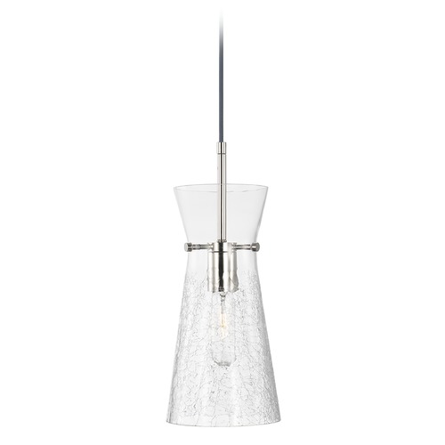 Capital Lighting Mila 6-Inch Mini Pendant in Polished Nickel by HomePlace 342411PN