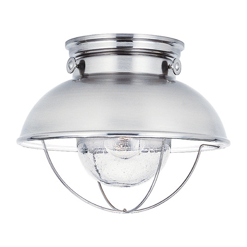 Sebring 11.25-Inch Brushed Stainless LED Flush Mount by Generation Lighting