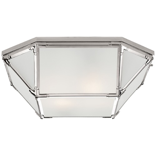 Visual Comfort Signature Collection Suzanne Kasler Morris Large Flush Mount in Nickel by Visual Comfort Signature SK4009PNFG