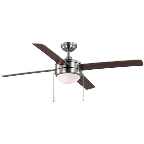 Progress Lighting Carrollwood 56-Inch Vintage Brass Ceiling Fan
