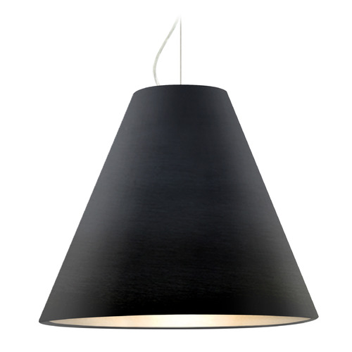 Besa Lighting Besa Lighting Dylan Satin Nickel LED Pendant Light with Conical Shade 1KX-DYLANBK-LED-SN