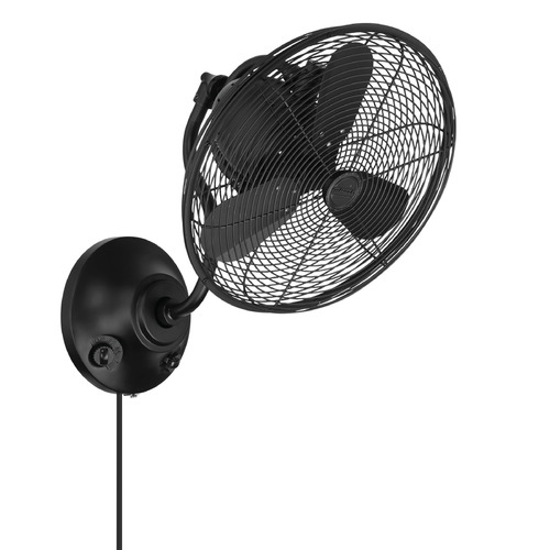 Craftmade Lighting Bellows Flat Black Wall Fan