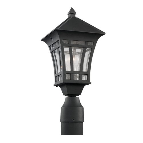 Generation Lighting Herrington Post Light in Black by Generation Lighting 82131-12