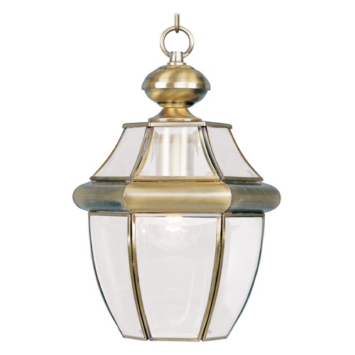Livex Lighting Livex Lighting Monterey Antique Brass Outdoor Hanging Light 2152-01