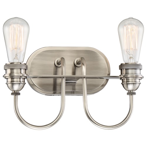 Uptown Edison Plated Pewter Bathroom Light by Minka Lavery