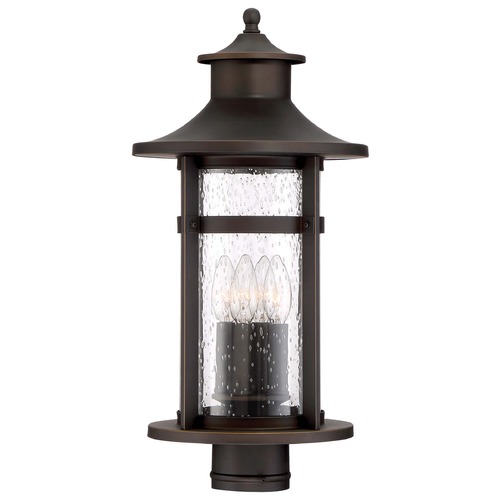 Minka Lavery Highland Ridge Oil Rubbed Bronze with Gold Highlights Post Light by Minka Lavery 72556-143C