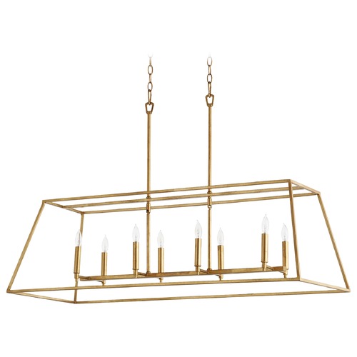 Quorum Lighting Gabriel Gold Leaf Pendant by Quorum Lighting 654-8-74