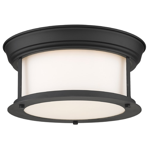 Z-Lite Sonna Matte Black Flush Mount by Z-Lite 2011F10-MB