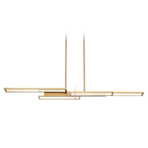 Bayswater 46-Inch LED Chandelier in Satin Gold by Eurofase Lighting