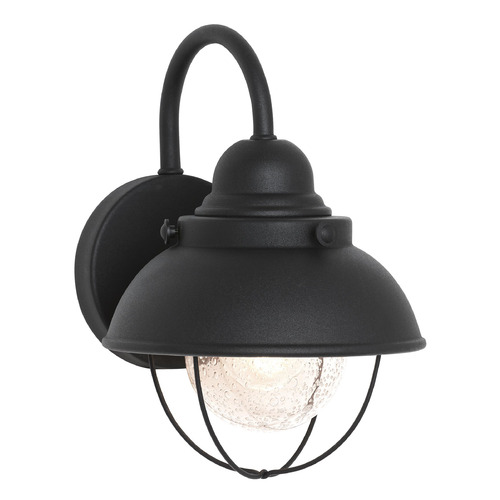 Sebring 11.25-Inch Black LED Outdoor Wall Light by Generation Lighting