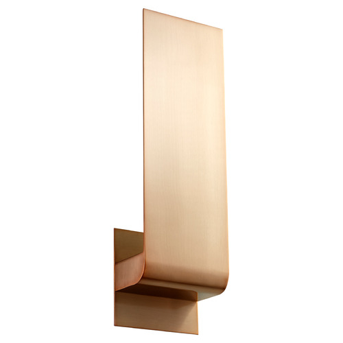 Oxygen Halo Large LED Wall Sconce in Satin Copper by Oxygen Lighting 3-515-25