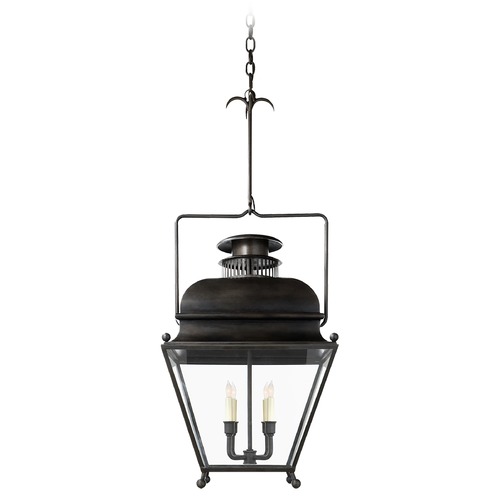 E.F. Chapman Holborn Large Lantern in Aged Iron by Visual Comfort Signature