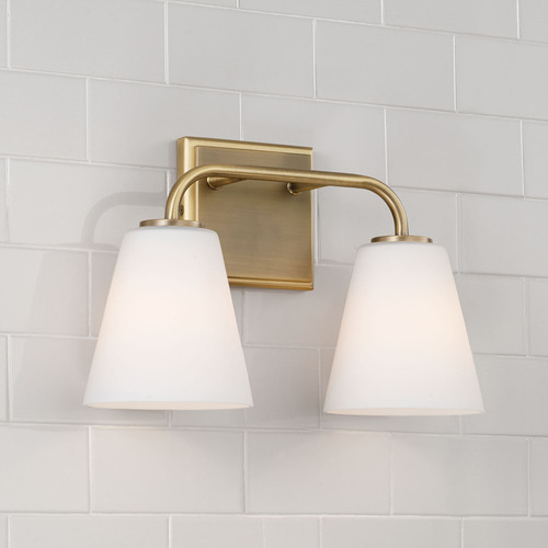 Capital Lighting Brody 14.50-Inch Bath Light in Aged Brass by Capital Lighting 149421AD-543