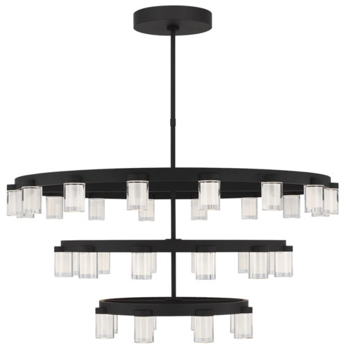 Visual Comfort Modern Collection Visual Comfort Modern Collection Esfera Nightshade Black LED Chandelier KWCH19627B