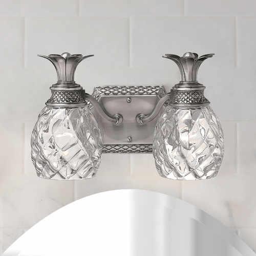 Plantation 13-Inch Bath Light in Polished Antique Nickel by Hinkley Lighting