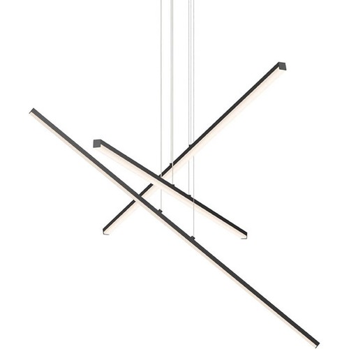 Modern LED Pendant Black Stix by Sonneman Lighting