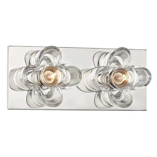 Shea Polished Nickel Bathroom Light by Mitzi by Hudson Valley