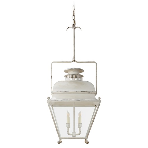 E.F. Chapman Holborn Large Lantern in Old White by Visual Comfort Signature