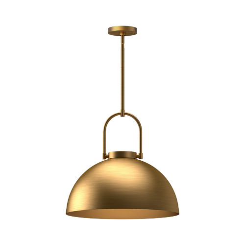 Harper 15.75-Inch Pendant in Aged Gold by Alora Lighting