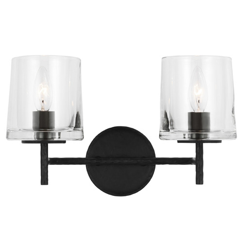 Visual Comfort Studio Collection Ellen Degeneres Marietta Aged Iron Bathroom Light